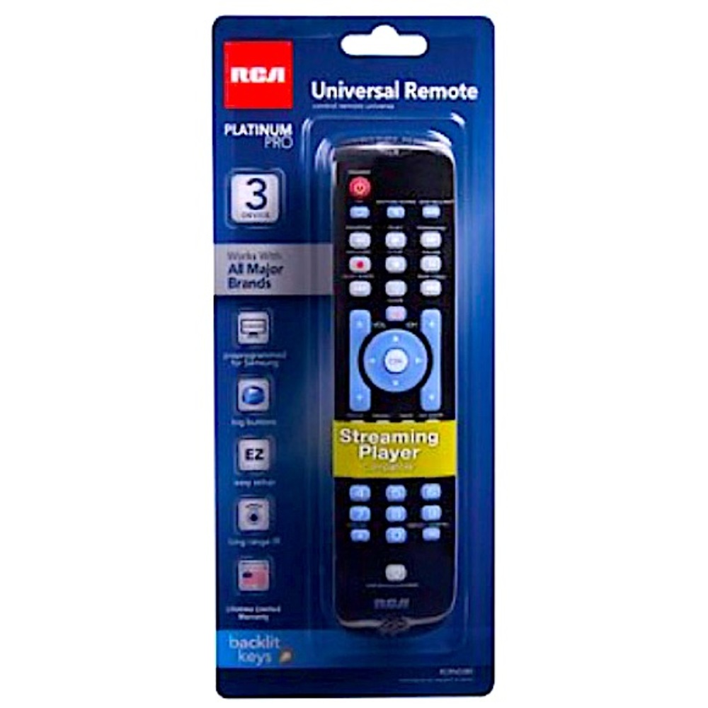 NWT 3-Device Universal Remote Control for TV, DVD, Blu Ray, DVR, Satellite